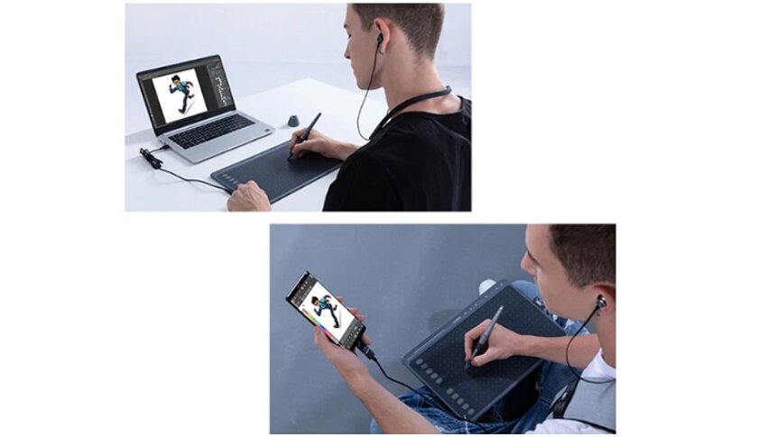 TABLET GRAFICZNY HUION HS611 współpraca z Android