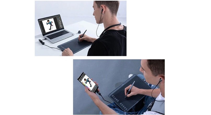 TABLET GRAFICZNY HUION HS611 współpraca z Android