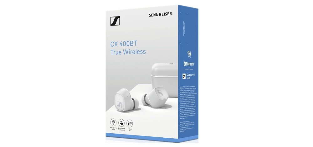 Słuchawki dokanałowe SENNHEISER CX 400BT Bialy widok opakowanie