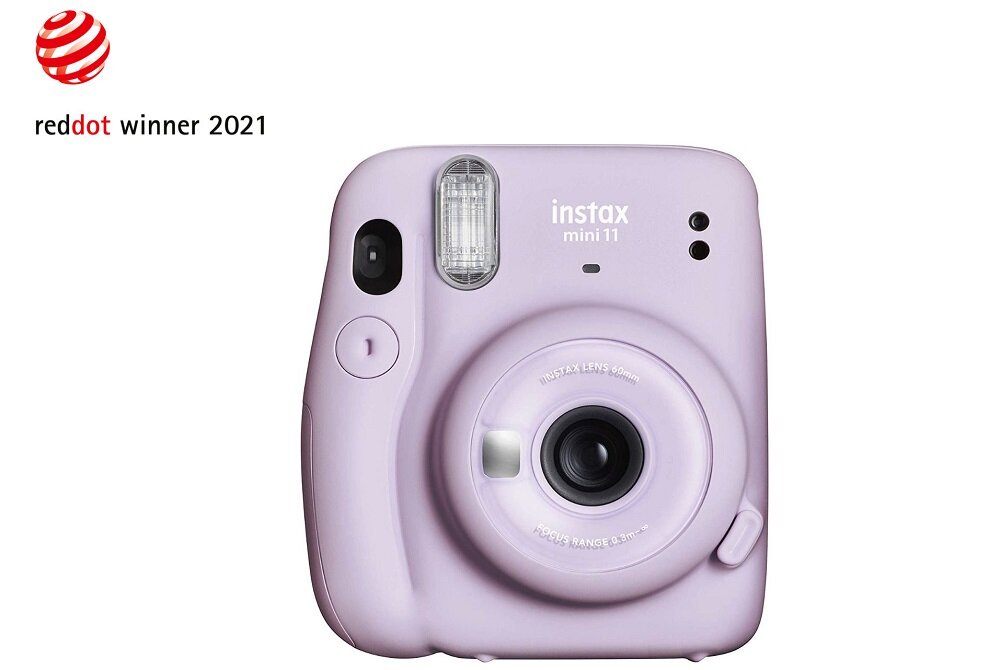 Aparat FUJIFILM Instax Mini 11 zdjęcia obiektyw ekran wizjer ogniskowa przysłona migawka obudowa bateria zasilanie filmy nagrywanie rozdzielczość matryca rozmiar przekątna tryby iso montaż lampa światło przyciski sterowanie menu kontrast jasność balans bieli filtry cmos karta pliki format zapis seria