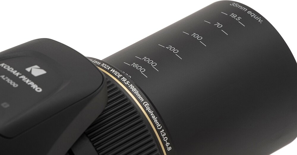 Aparat KODAK Pixpro AZ1000 zoom rozdzielczość bateria stabilizacja zoom af przysłona obiektyw makro ogniskowa