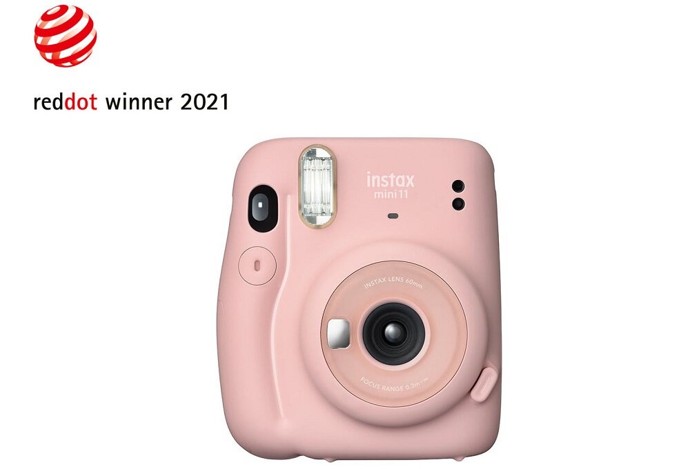 Aparat FUJIFILM Instax Mini 11 zdjęcia obiektyw ekran wizjer ogniskowa przysłona migawka obudowa bateria zasilanie filmy nagrywanie rozdzielczość matryca rozmiar przekątna tryby iso montaż lampa światło przyciski sterowanie menu kontrast jasność balans bieli filtry cmos karta pliki format zapis seria