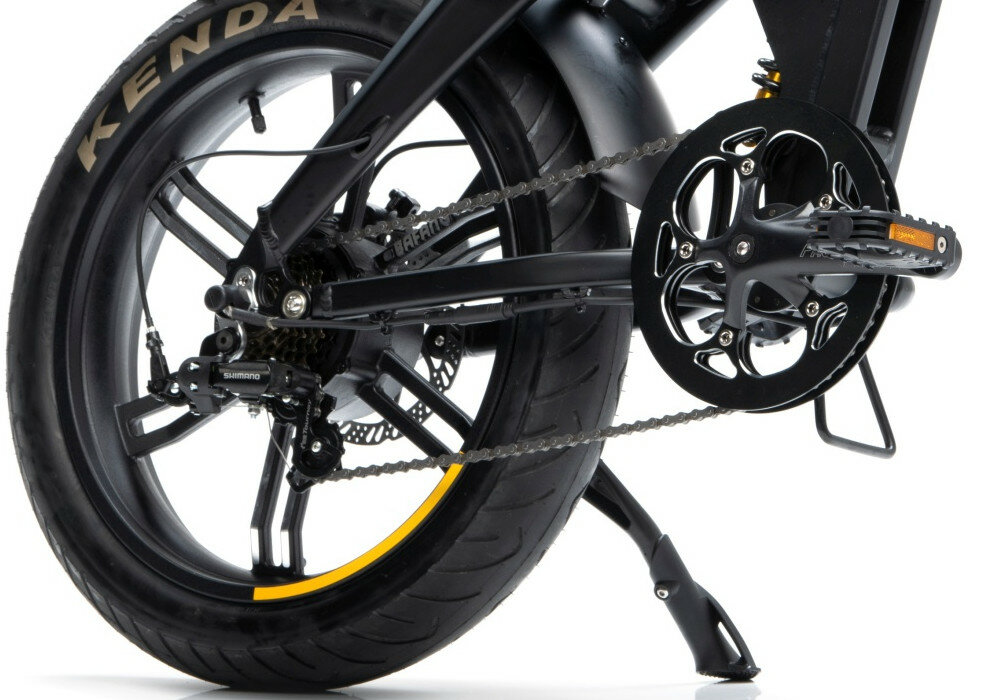 Rower elektryczny DUCATI Scrambler SCR-E Sport 20 Czarno-zolty kola 20 fat tires grube