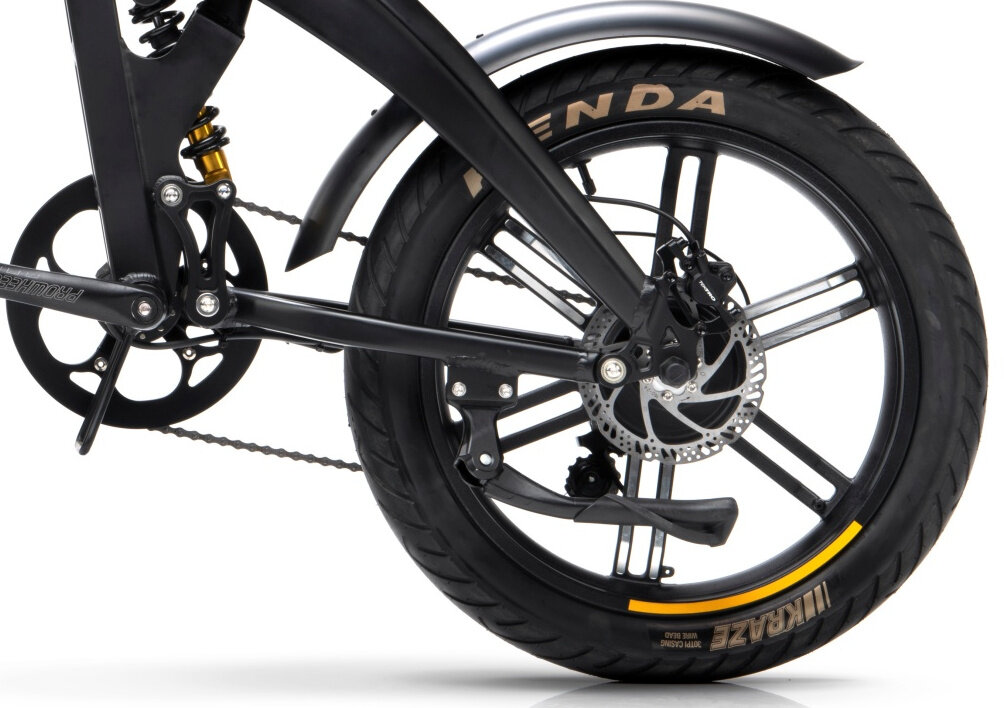Rower elektryczny DUCATI Scrambler SCR-E Sport 20 Czarno-zolty hamulce tarczowe hydrauliczne