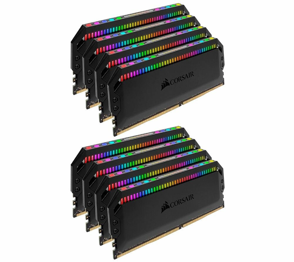 Komputer MAD DOG Blue I9-10980XE 128GB 2+4T SSD RTX3090 24 1600W W10P - 128 GB RAM DDR4 CORSAIR DOMINATOR RGB 128GB 3600MHZ DDR4 CL18 DIMM (8X16) 