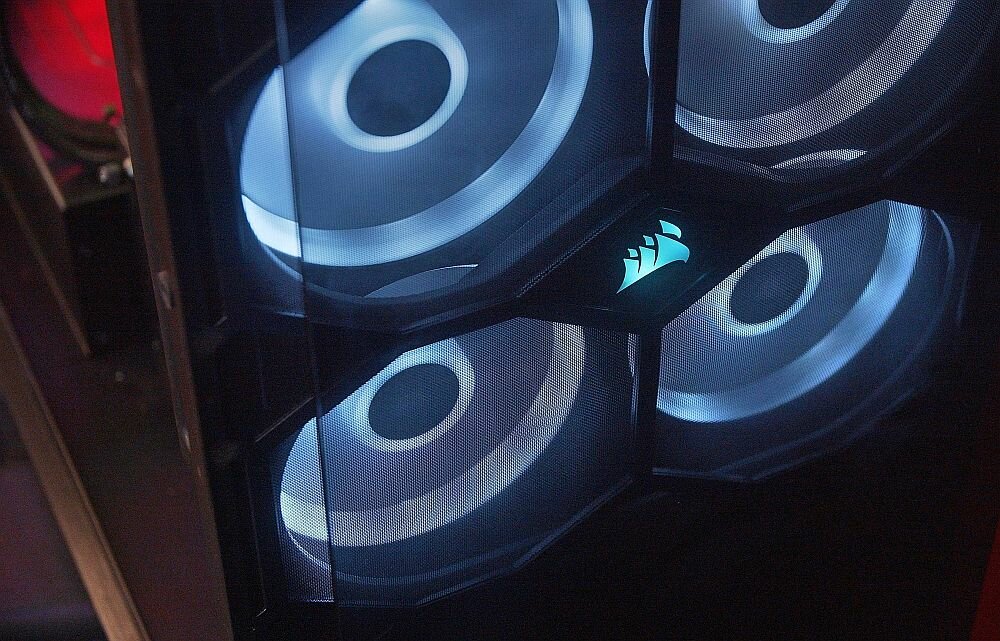 Komputer MAD DOG Blue I9-10980XE 128GB 2+4T SSD RTX3090 24 1600W W10P -  CORSAIR Obsidian 1000D