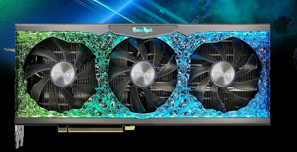 Komputer MAD DOG Blue I9-10980XE 128GB 2+4T SSD RTX3090 24 1600W W10P -  PALIT GeForce RTX 3090 GameRock OC 24GB