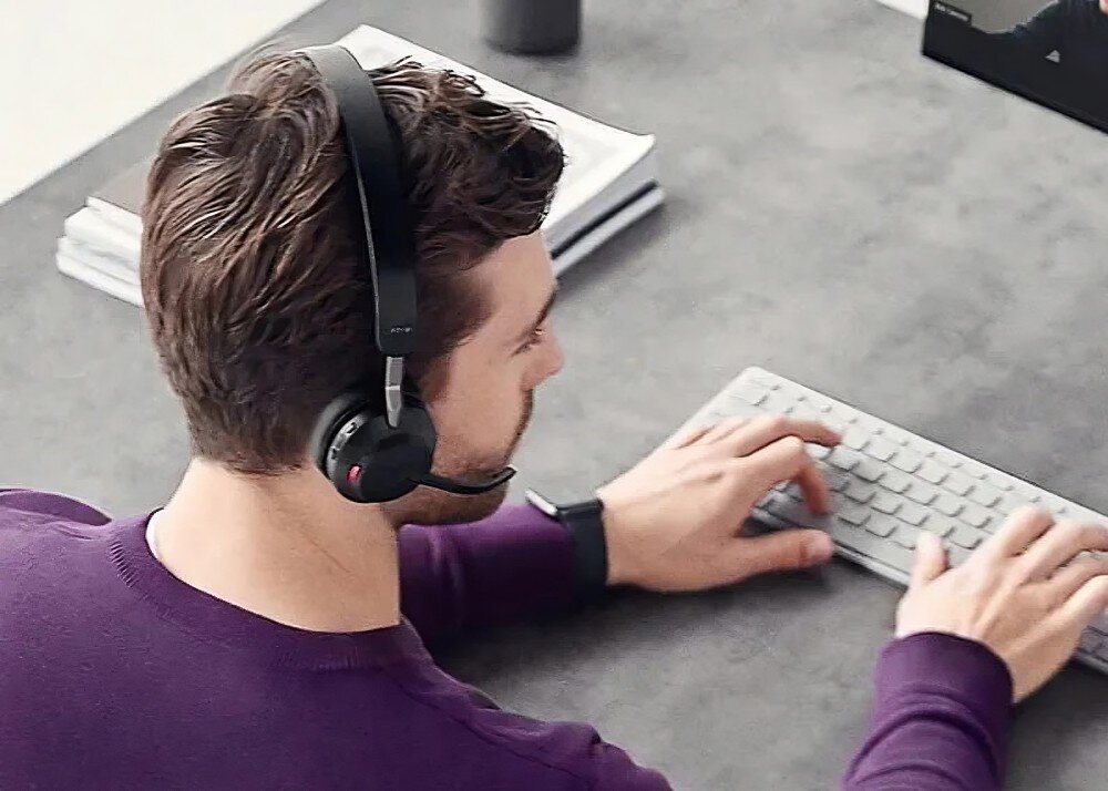 Słuchawki JABRA Evolve 2 65 UC Stereo dźwięk mikrofon głośniki jakość