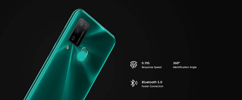Smartfon DOOGEE N20 Pro blokada czytnik linii papilarnych
