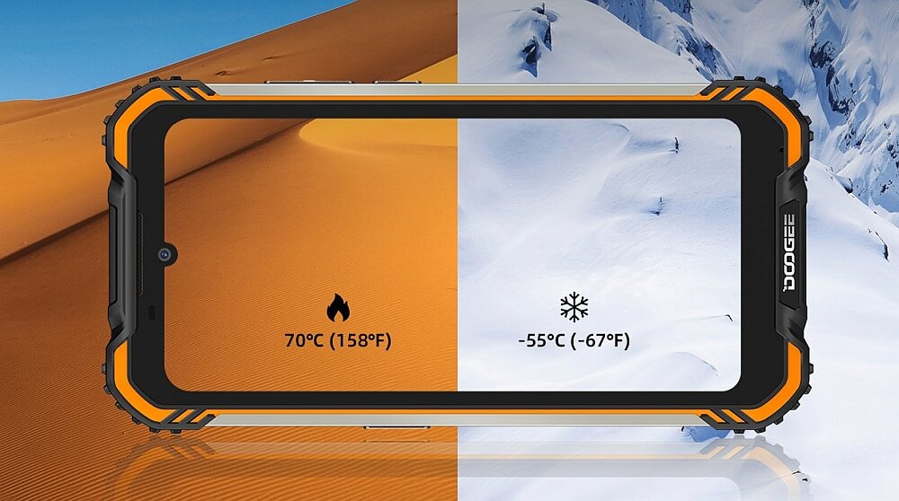 Smartfon DOOGEE S58 Pro temperatura wytrzymałość