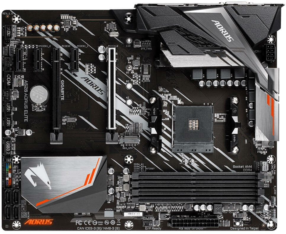 Płyta główna GIGABYTE A520 Aorus Elite - pamięć RAM DDR4 wysoka przepustowość niższy pobór mocy