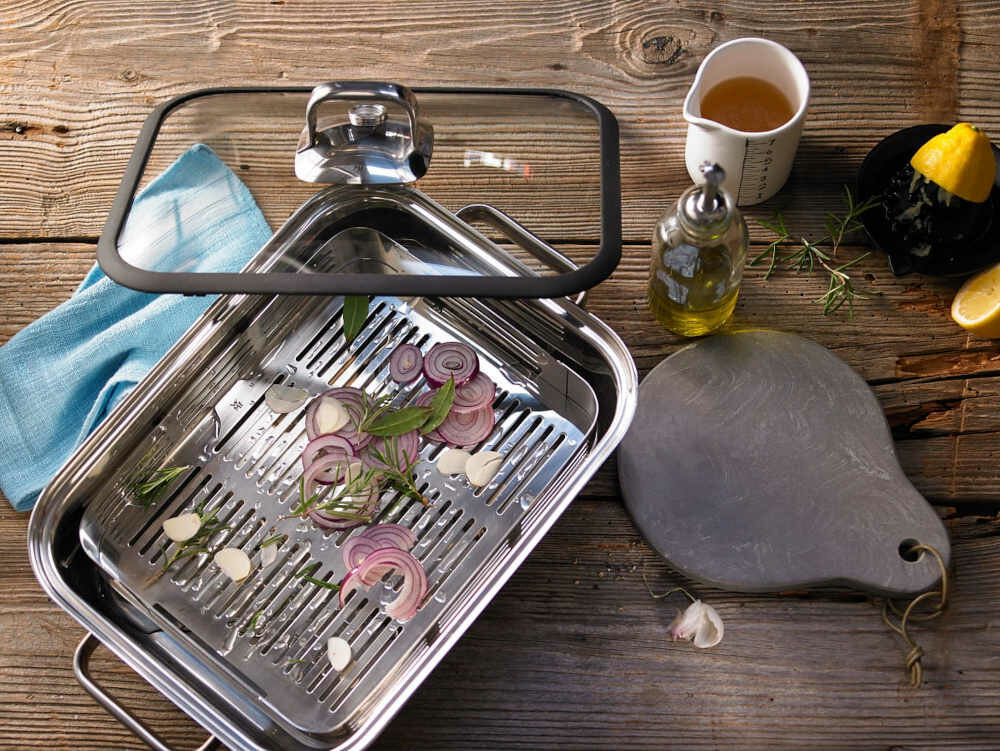 Brytfanna WMF Vitalis 41 x 27 cm wiele zastosowan metalowy wklad