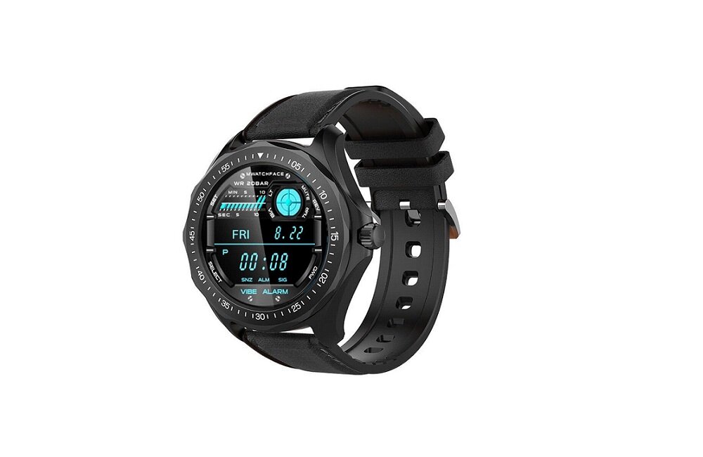 Smartwatch BLITZWOLF BW HL3 Czarny wielofunkcyjne urządzenie monitorowanie organizmu wytrzymały odporny Bateria 200 mAh