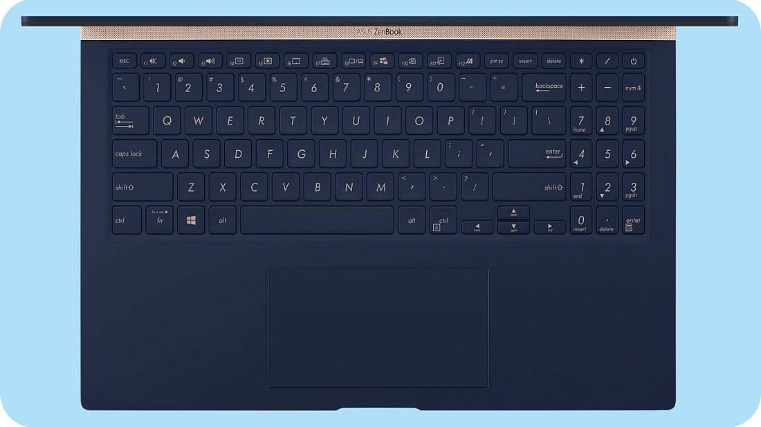Laptop ASUS ZenBook 15 UX533 - Klawiatura