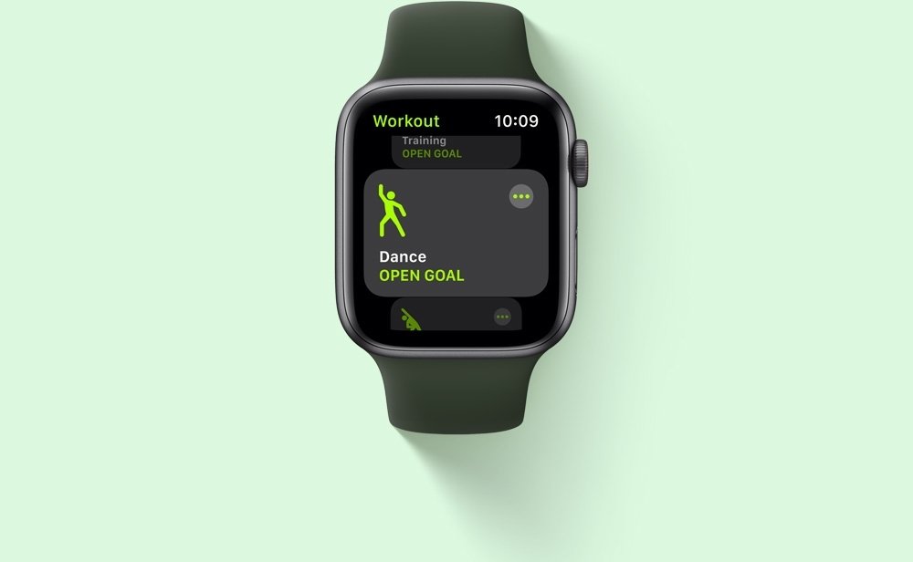 Smartwatch Apple Watch SE trening ćwiczenia aktywność sport BIEGANIE ROWER siłownia