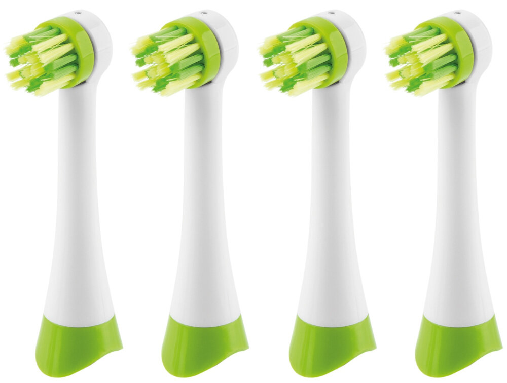 Oryginalna końcówka szczoteczki ETA Zębuszka ETA129490700 (4 szt.) (Masuje dziąsła) design tło prezentacja wizualizacja Skuteczna higiena jamy ustnej