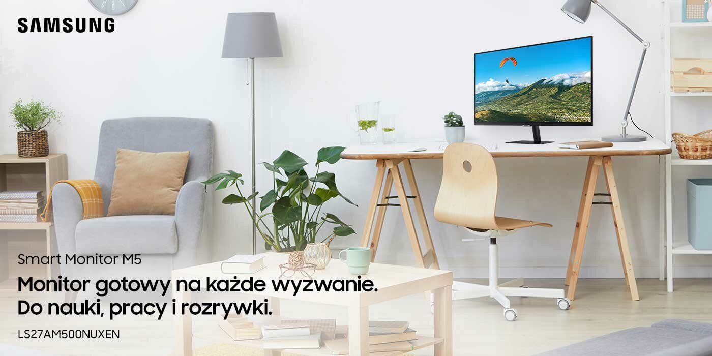 Smart monitor LS27AM500NUXEN niebojący się wyzwań Smart monitor LS27AM500NUXEN niebojący się wyzwań