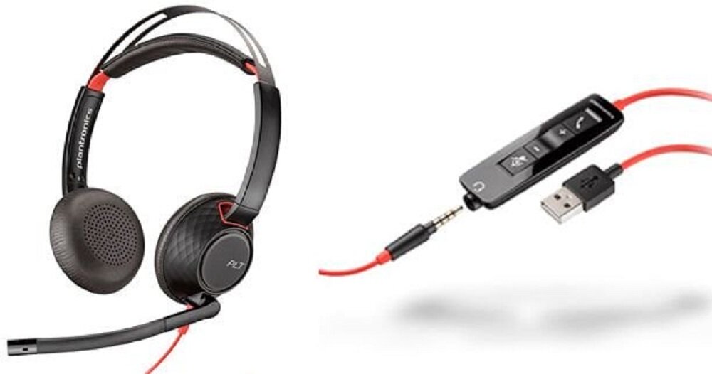 Słuchawki PLANTRONICS Blackwire C5220- funckje wysoka wydajnosc 