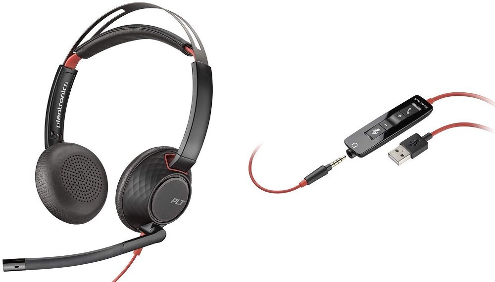 Słuchawki PLANTRONICS Blackwire C5220 - Regulacja głośności 