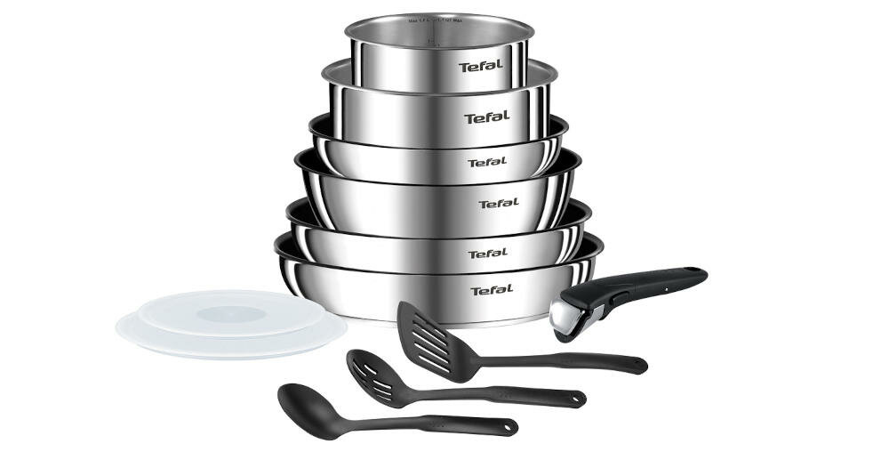 TEFAL-INGENIO-EMOTION zestaw garnki elementy ingenio emotion pieczenie gotowanie smażenie zapiekanie odczepiana rączka