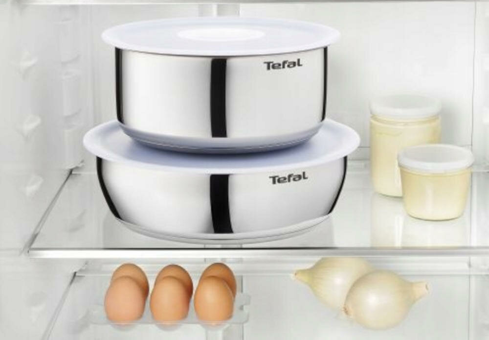 TEFAL-INGENIO-EMOTION przechowywanie mało miejsca piramida lodówka szafka szuflada