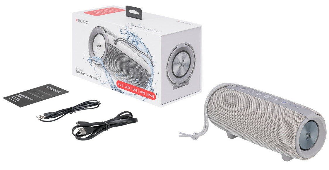 głośnik mobilny XMUSIC BTS800 - mikrofon