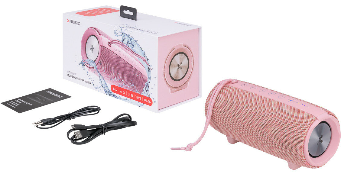 głośnik mobilny XMUSIC BTS800 - mikrofon