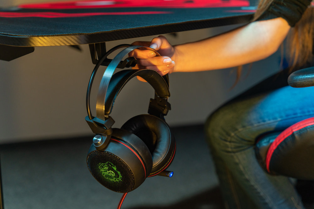 Biurko DIABLO CHAIRS X-MATE 1400 dodatkowa powierzchnia listwa przestrzeń po bokach