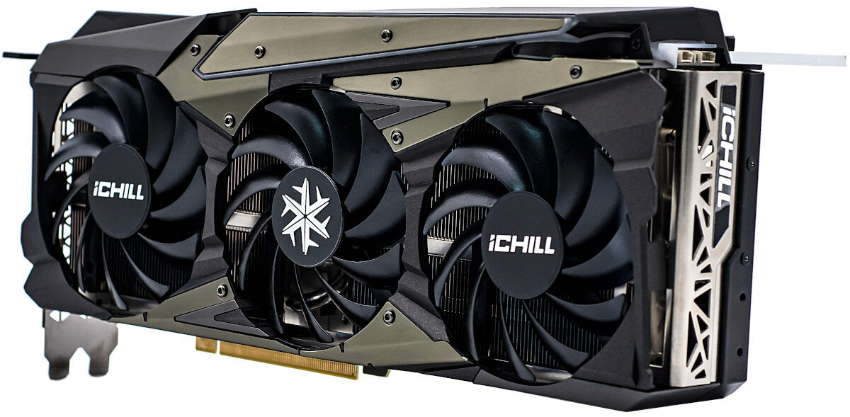Karta graficzna INNO3D GeForce RTX 3080 iCHILL X3 10GB efektywne chlodzenie
