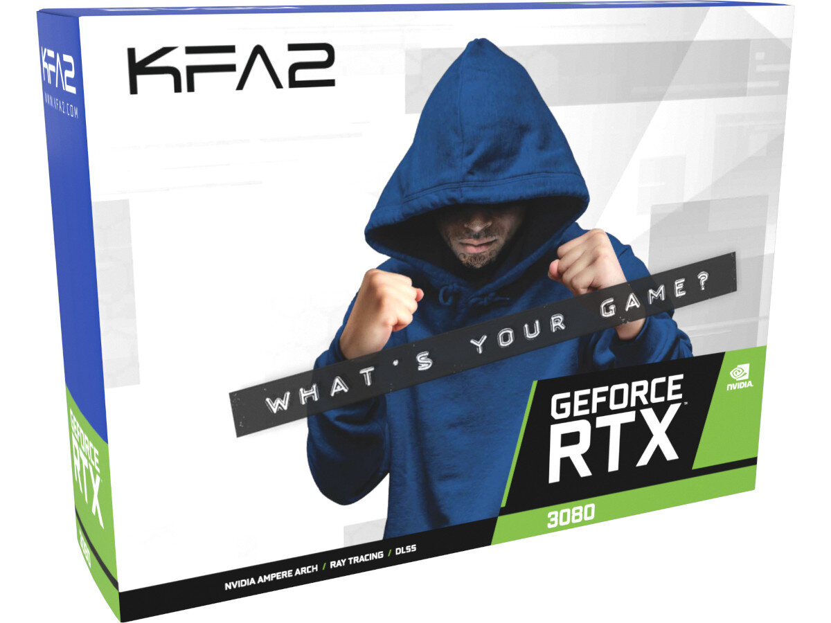 Karta graficzna KFA2 GeForce RTX 3080 10GB zawartosc opakowania