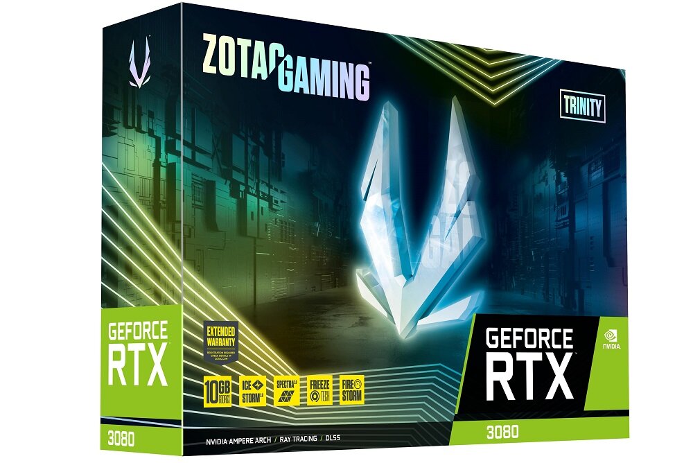 Karta graficzna ZOTAC GeForce RTX 3080 Trinity 10GB - przejrzysty interfejs prosta instalacja wygodna obsługa