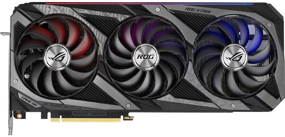 Karta graficzna Asus GeForce RTX 3080 Rog Strix - wydajne chłodzenie technologia Axial MaxConnect wydajność trwałość