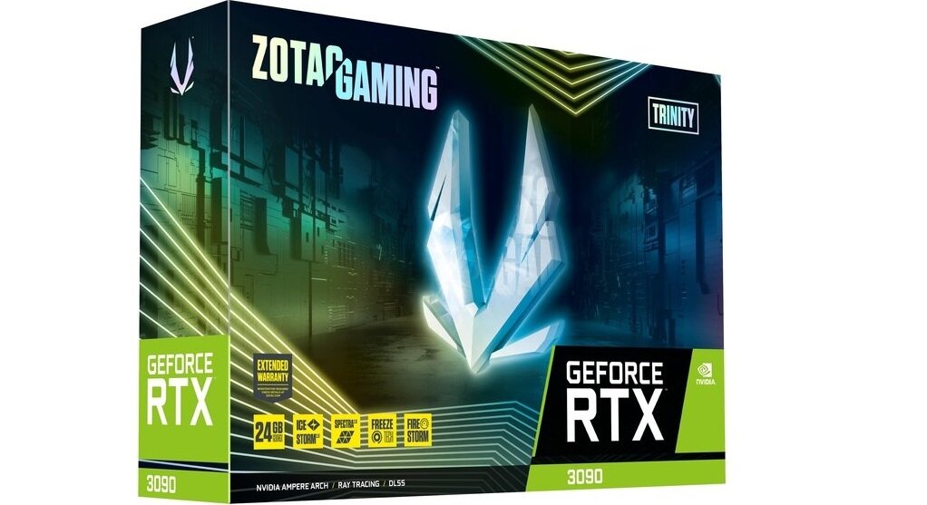 Karta graficzna ZOTAC GeForce RTX 3090 Trinity 24GB - przejrzysty interfejs prosta instalacja wygodna obsługa