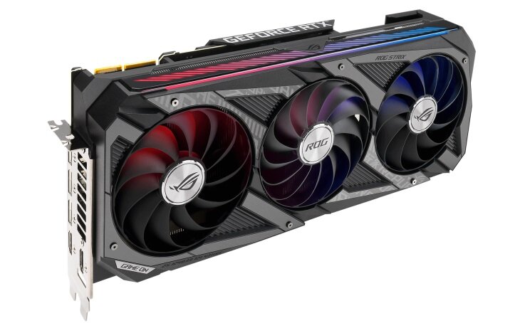 Karta graficzna Asus GeForce RTX 3090 Rog Strix - Niesamowita wydajność szybka pamięć GDDR 6X szyna danych 364bit jakość ultra 144fps