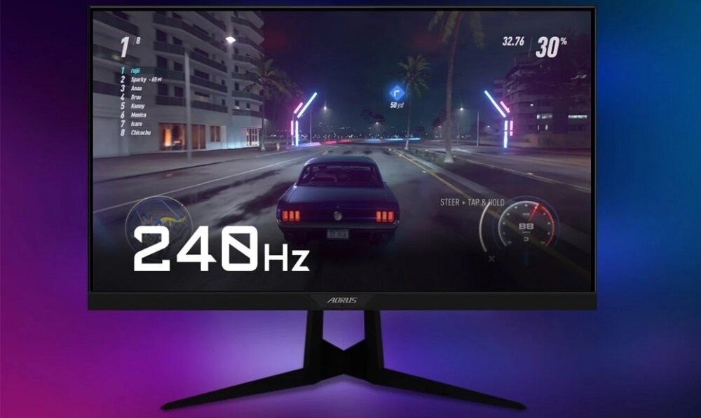 Monitor GIGABYTE Aorus FI25F 240 Hz Full HD 8 bit panel IPS