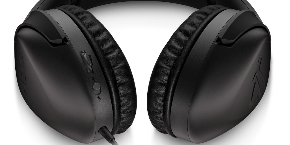 SŁUCHAWKI ASUS ROG STRIX GO CORE przyciski sterujące