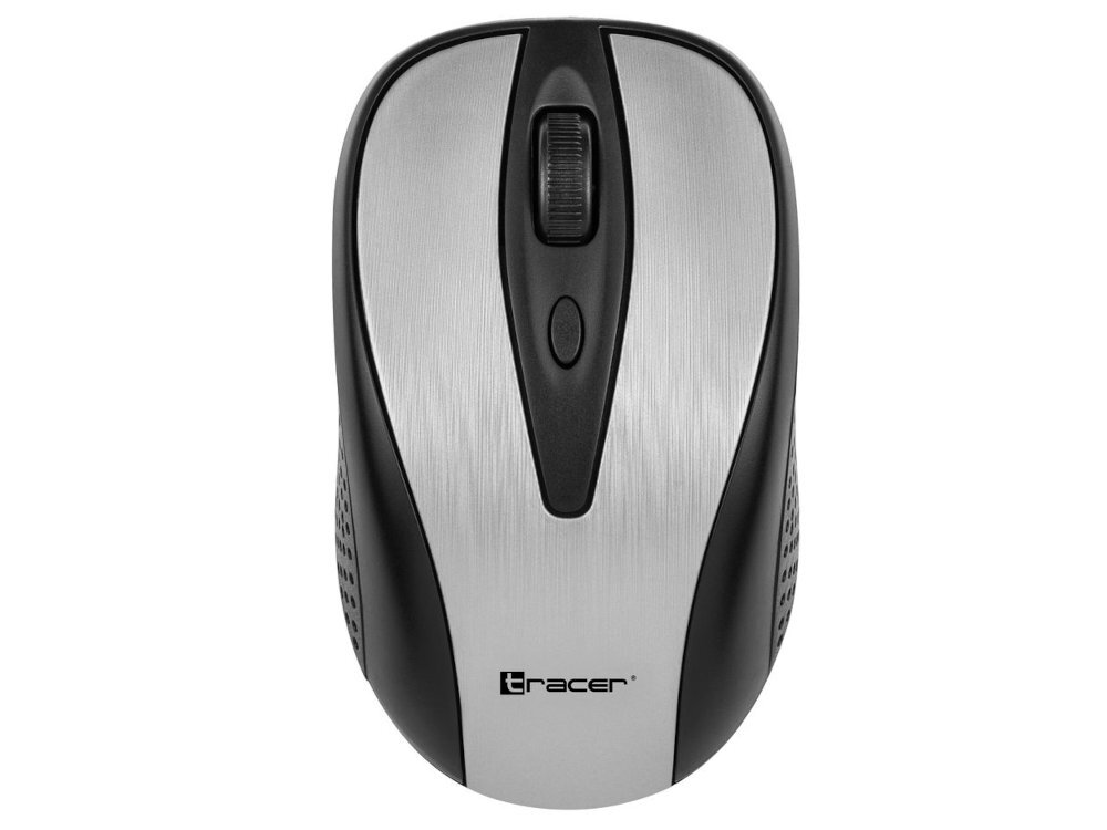 Tracer Joy II technologii bezprzewodowej RF 2,4 GHz Stabilne połączenie zasięgu do 10 metrów - mysz od góry na białym tle
