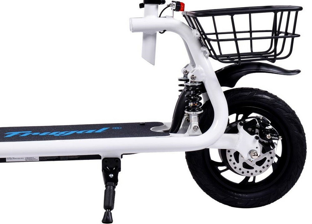 Hulajnoga elektryczna FRUGAL Spirit Bialy kola opony pneumatyczne