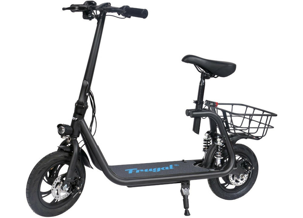 Hulajnoga elektryczna FRUGAL Spirit Czarny zasieg silnik czas ladowania bateria
