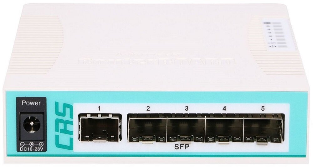Switch MIKROTIK CRS106-1C-5S - niewielkie funkcjonajlne urządzenie Rj-45 SFP