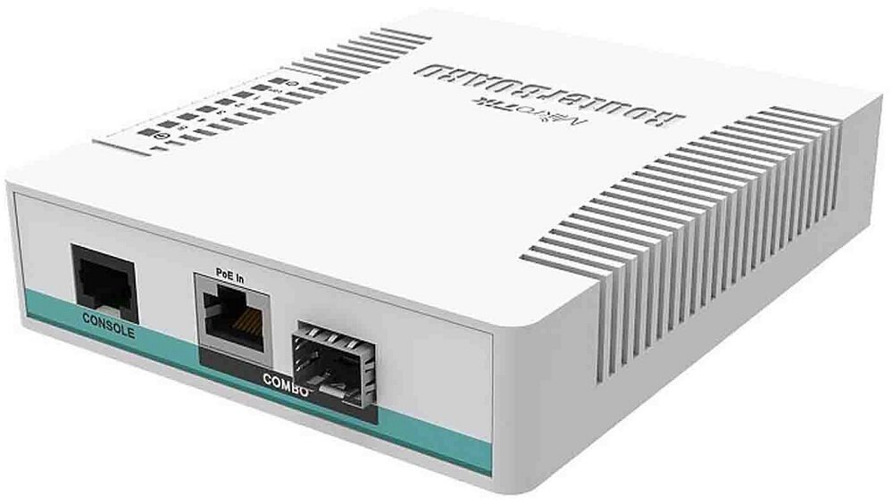 Switch MIKROTIK CRS106-1C-5S - wygodne sterowanie przeglądarka WWW brak zewnętrznego oprogramowania