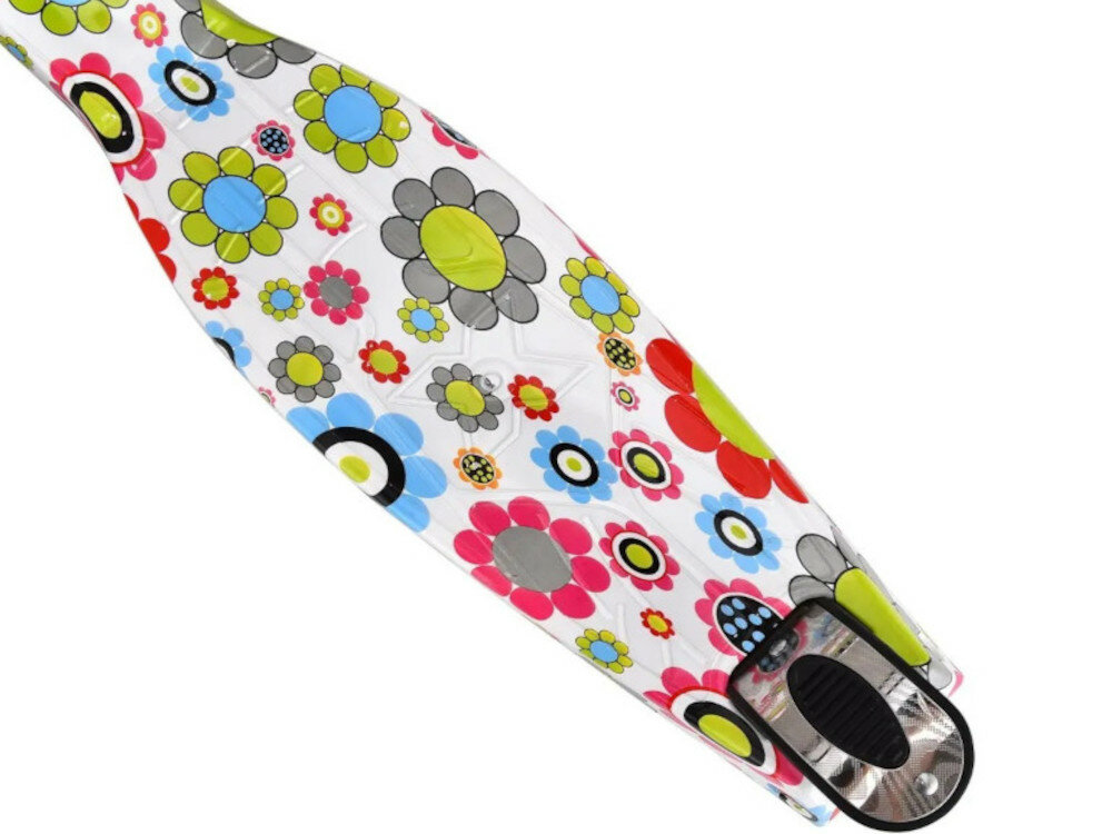 Hulajnoga Enero Maxi Flowers wzmocniony podest antypoślizgowy bezpieczeństwo