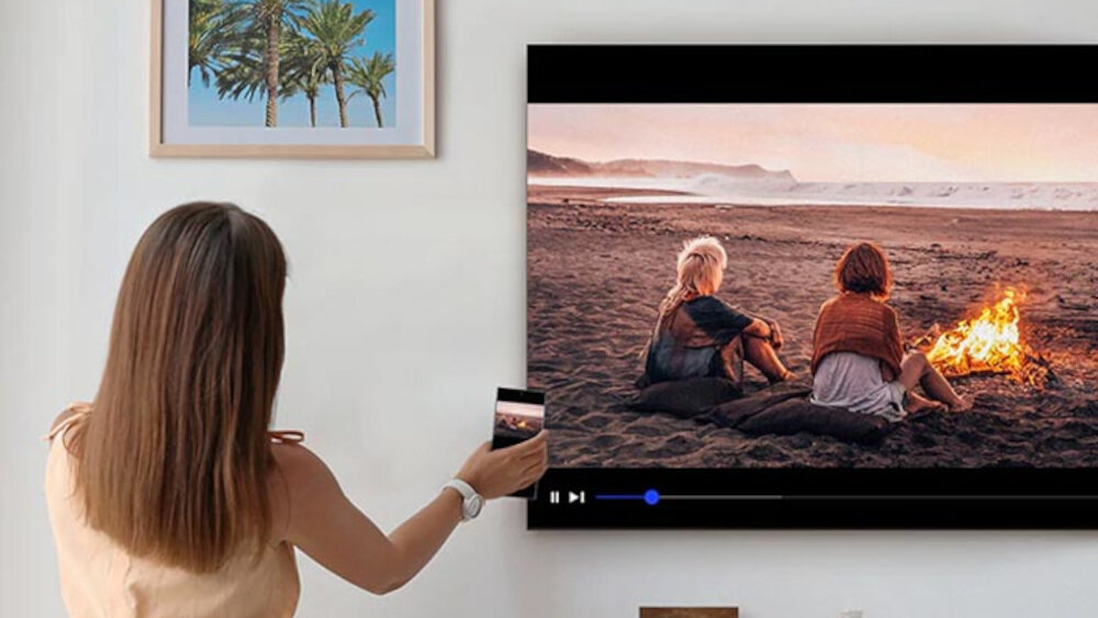 Telewizor SAMSUNG Q75T - dotknij i wyświetl