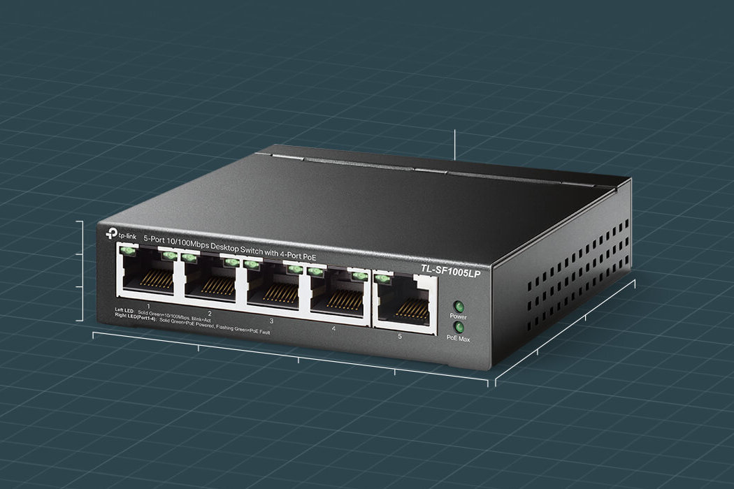 Switch TP-LINK TL-SF1005LP - latwy montaz