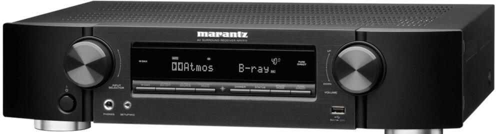 Amplituner MARANTZ NR1711 - wygląd ogólny AirPlay 2 Youtube Netflix Apple Music Apple Home