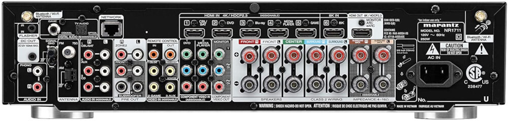 Amplituner MARANTZ NR1711 - multiroom HEOS Apple Siri Google Assistant Amazon Alexa