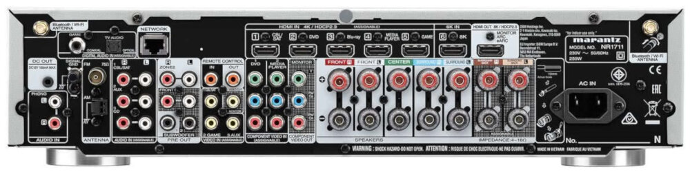 Amplituner MARANTZ NR1711 - multiroom HEOS Apple Siri Google Assistant Amazon Alexa