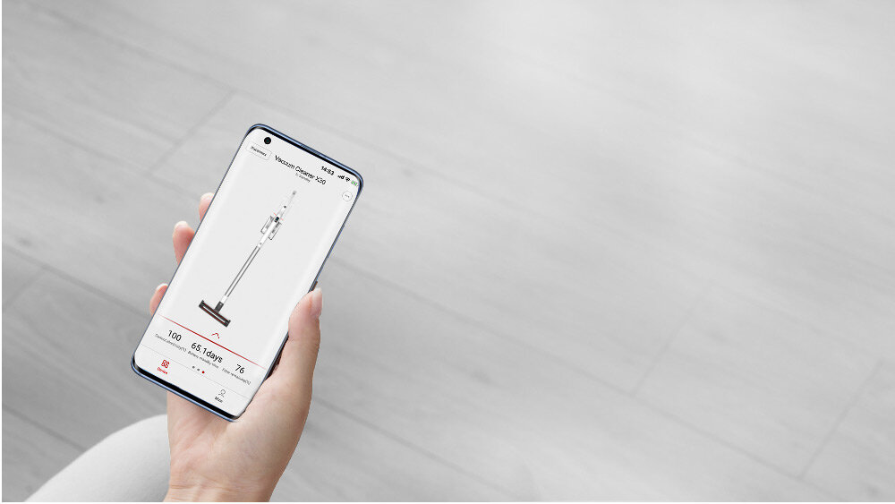 Odkurzacz bezprzewodowy ROIDMI X30 Pro aplikacja