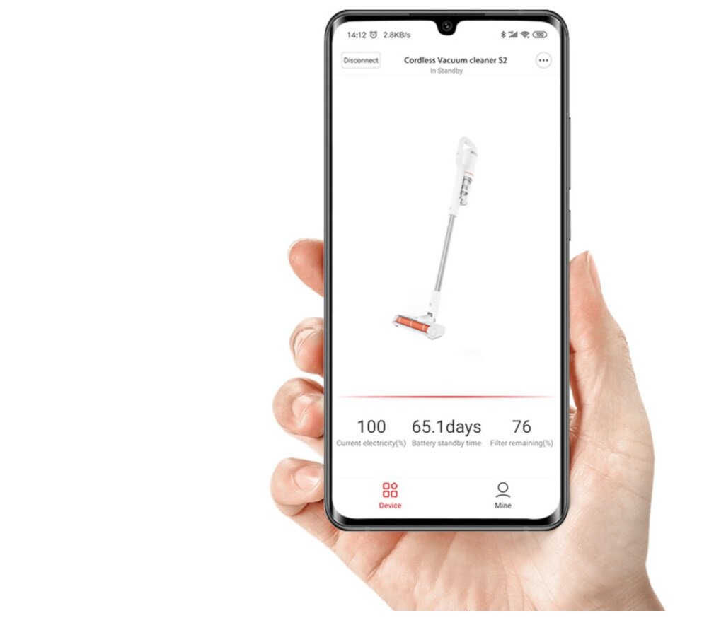 Odkurzacz bezprzewodowy ROIDMI X30 Pro aplikacja