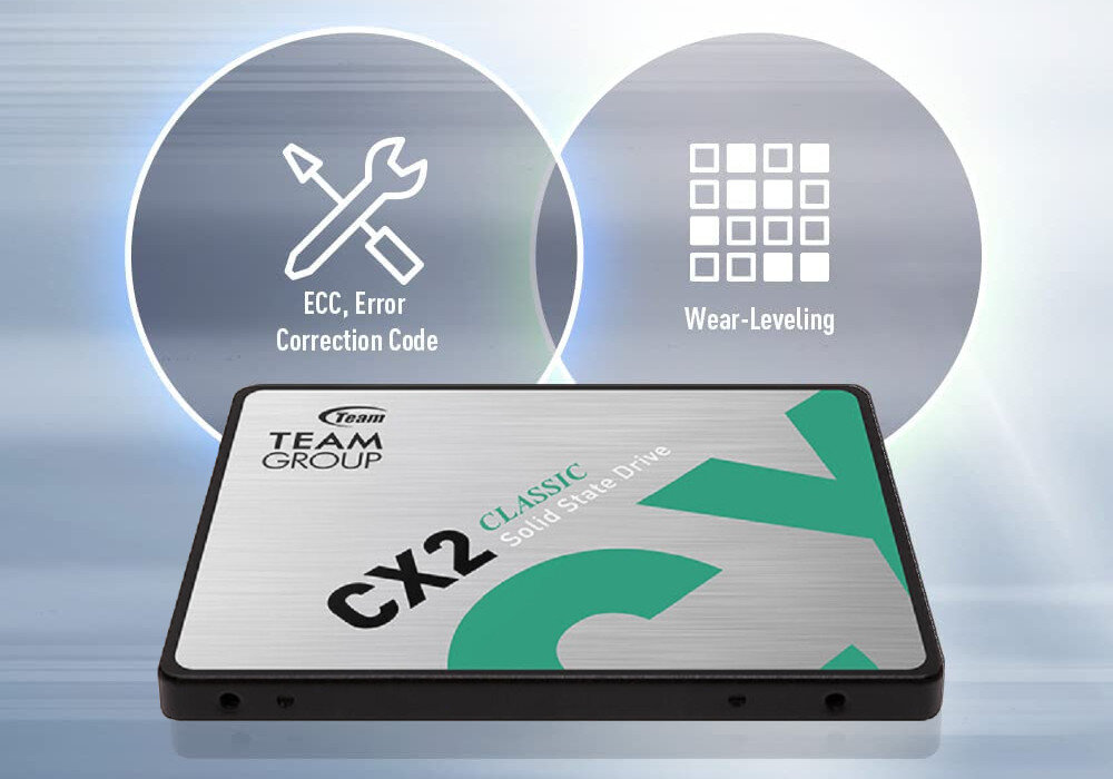 Dysk TEAM GROUP CX2 2TB SSD wydajne rozpraszanie ciepla